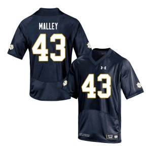 Notre Dame Fighting Irish Men's Greg Malley #43 Navy Under Armour Authentic Stitched College NCAA Football Jersey CHX6199GD